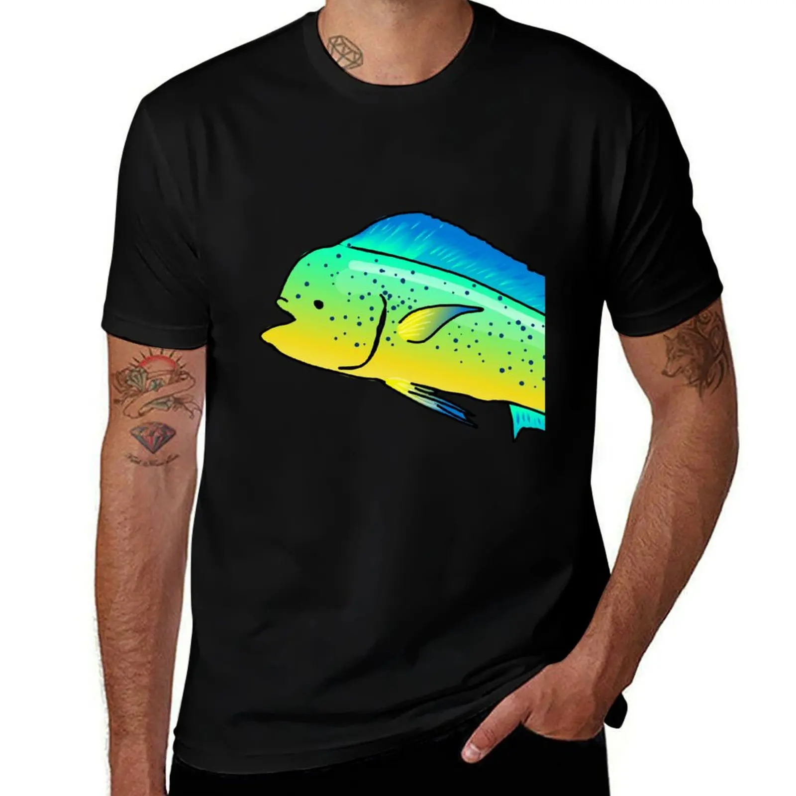 Mahi mahi (dolphin fish) T-Shirt Breathable Workout Short Sleeve Top T-Shirt