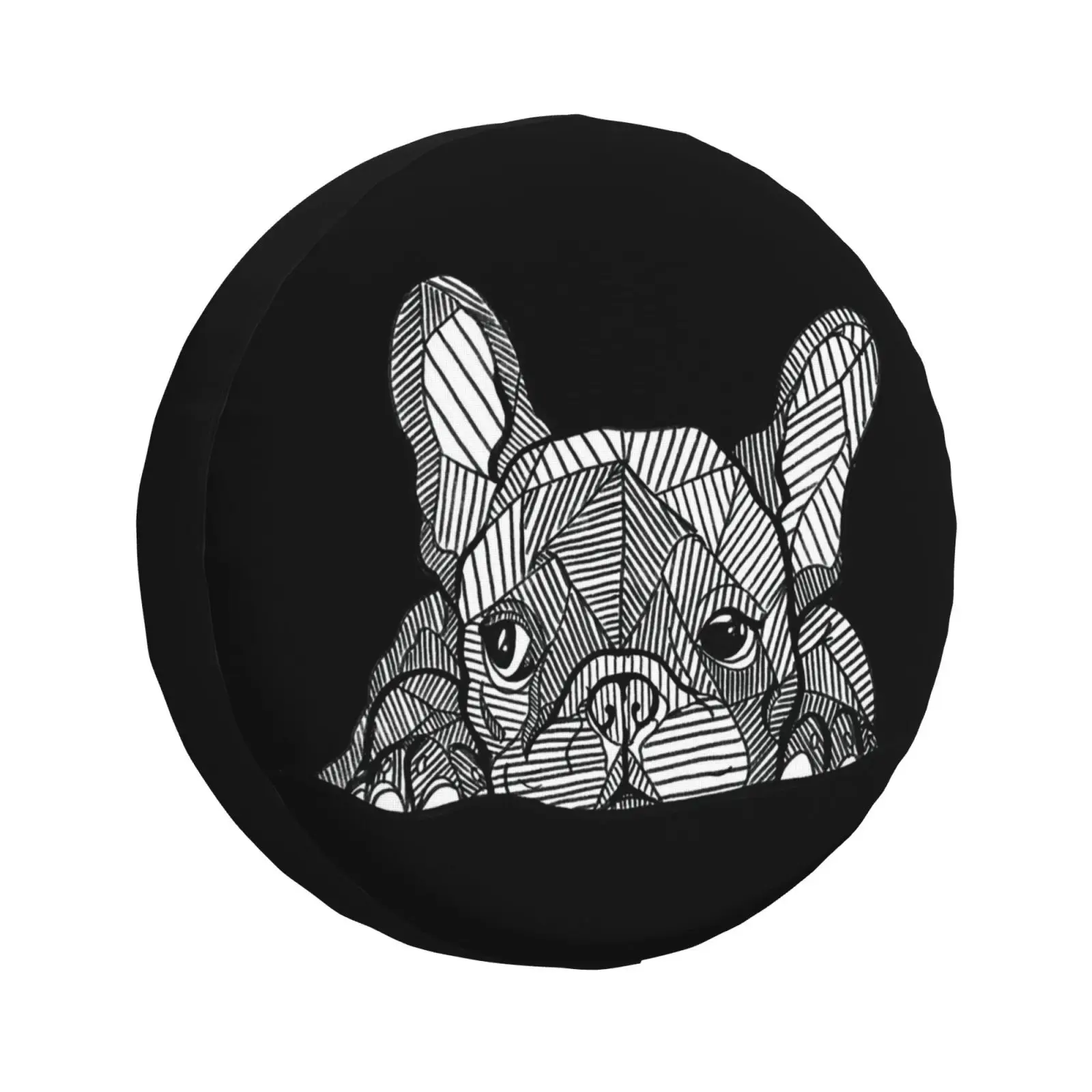 

French Bulldog Tire Protector Suitable for SUV RV 4WD Pajero 4WD Tire Protector 14 15 16 17 Inches