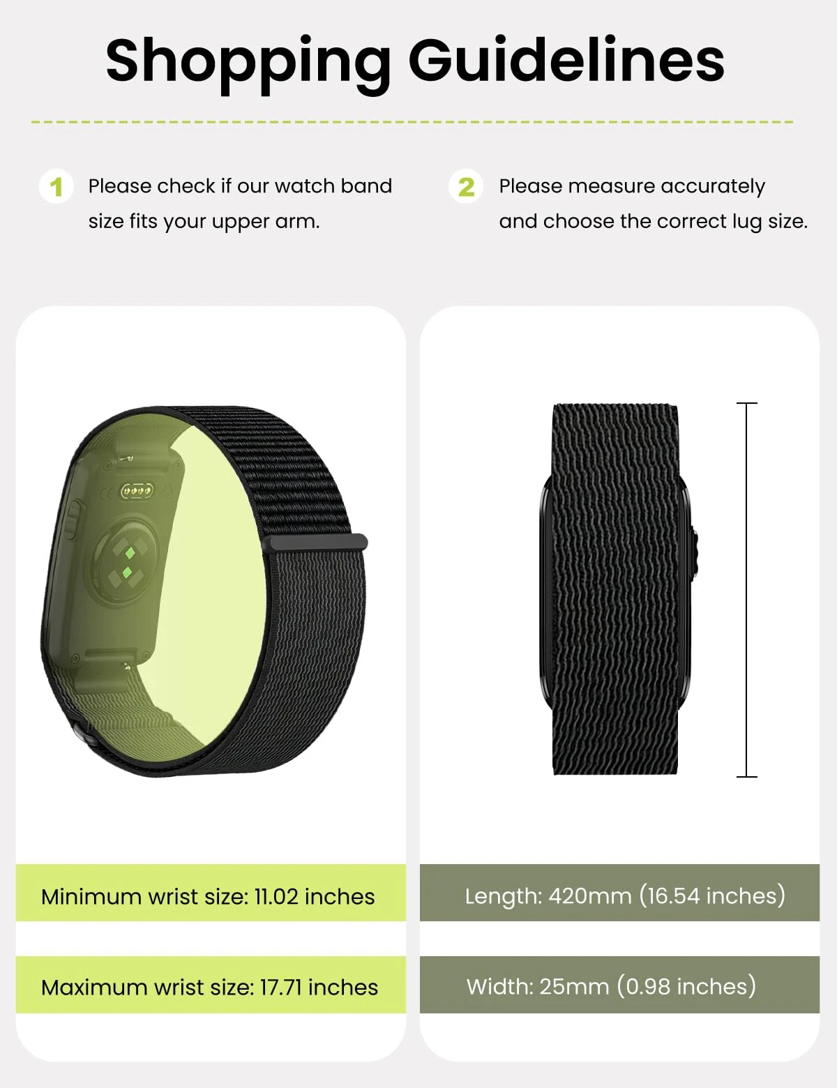 Breathable Nylon Biceps Arm/Wristband for Garmin CIRQA Smart Band Adjustable Sports Fitness Tracker Band Strap Replace Accessory