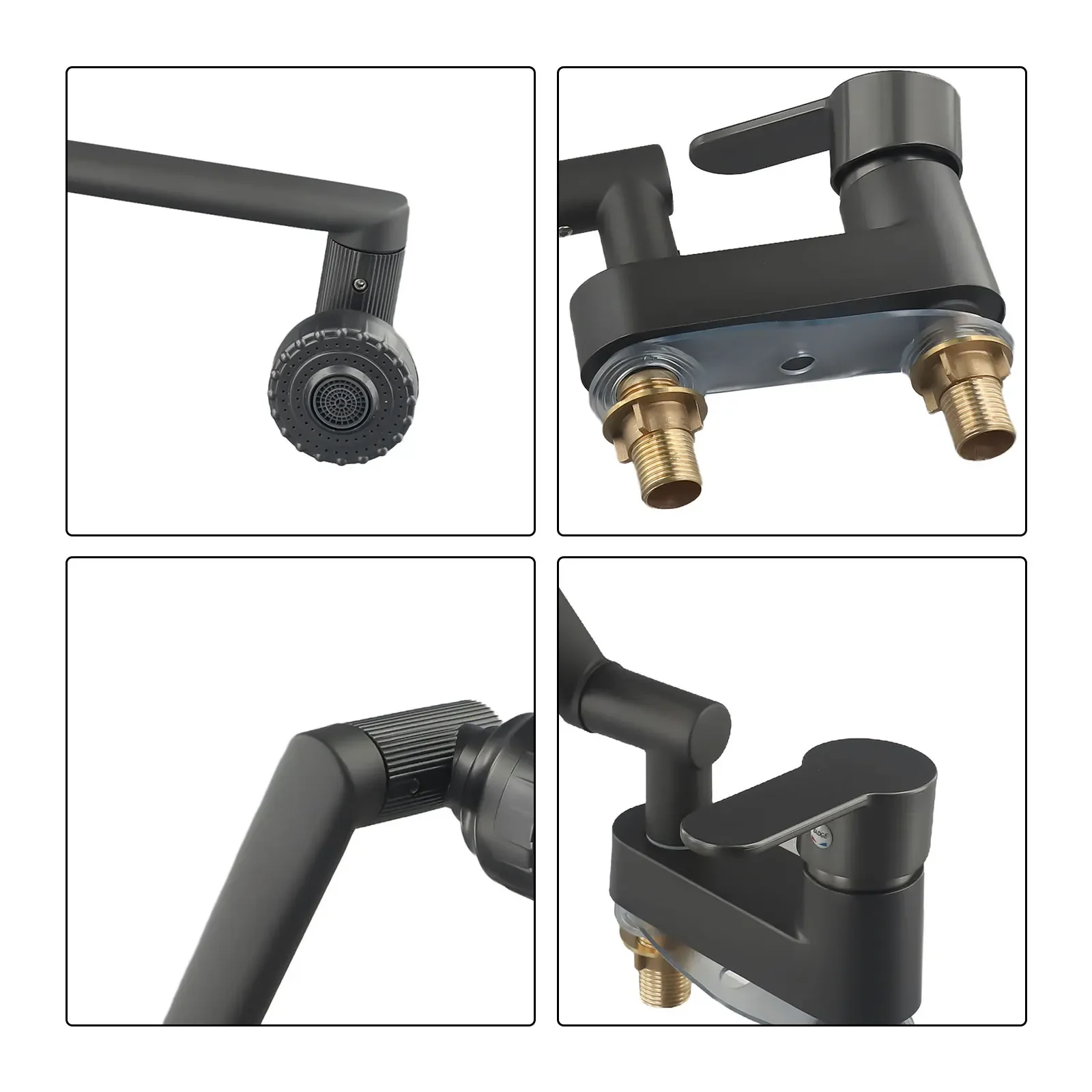 

Mixer Bathroom Sink Faucet Rotation Cold And Hot Deck Installation Degree Rotation Sink Faucet Steel Resistance