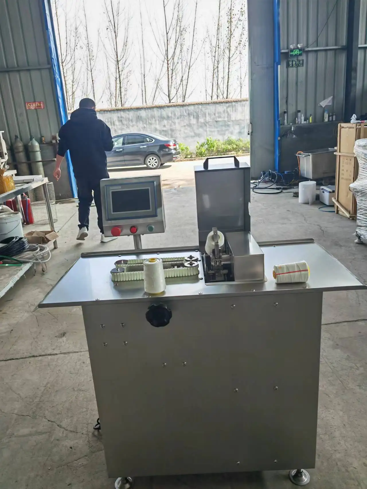 自動ソーセージ結束機,手動タッチスクリーン,ソーセージリンカークリッパー