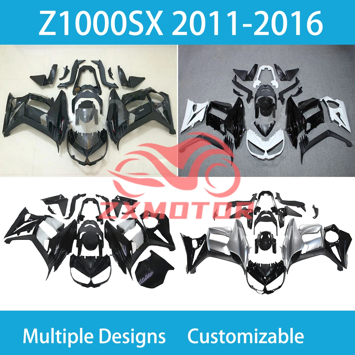 For KAWASAKI Z1000SX 2010 2011 2012 2013 2014 2015 2016 Fairing Kit Motorcycle Z 1000SX 10-16Aftermarket Cover Fairings