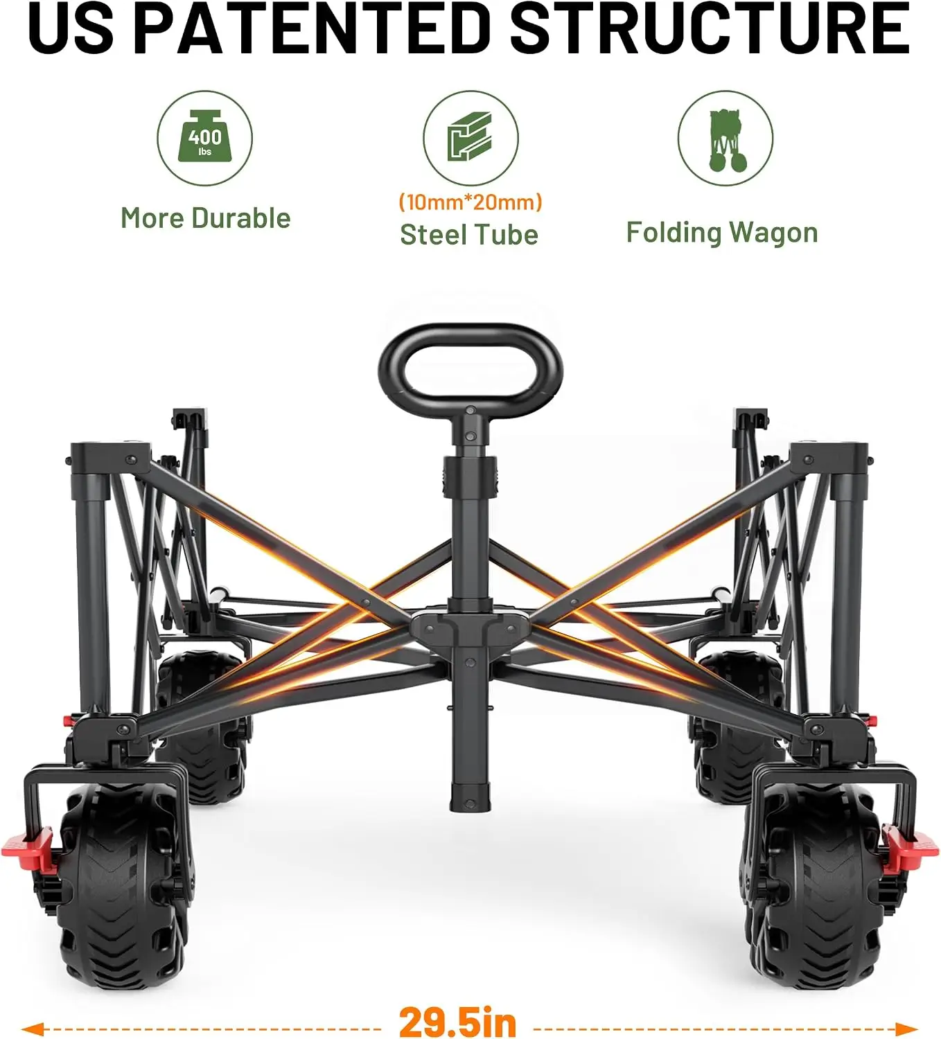 Extra Wide Heavy Duty Wagon Ca - Outdoor Furniture Grey recension och pris