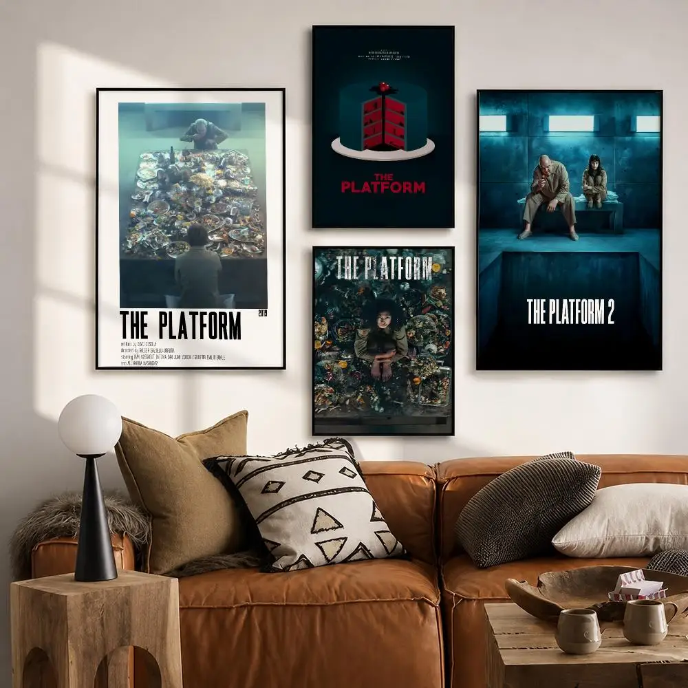 Film The Platform Poster HD poster wall art self-stick no-residue for home cafe office great gift