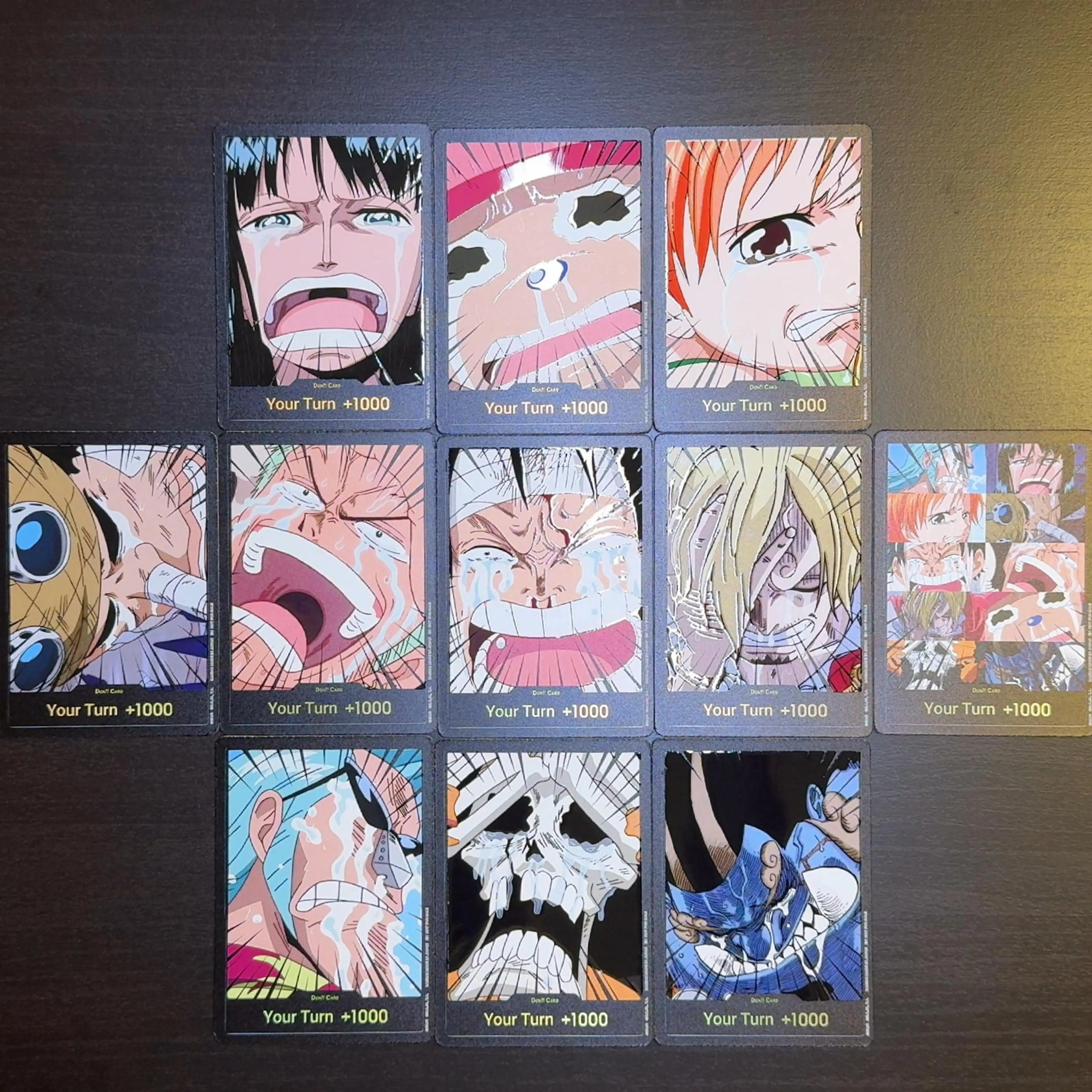 Tarjeta OPCG de una pieza en inglés DON, sombrero de paja emocional, tarjeta Don, Luffy Zoro Nami Sanji Usopp Chopper Robin Franky Brook Jinbe