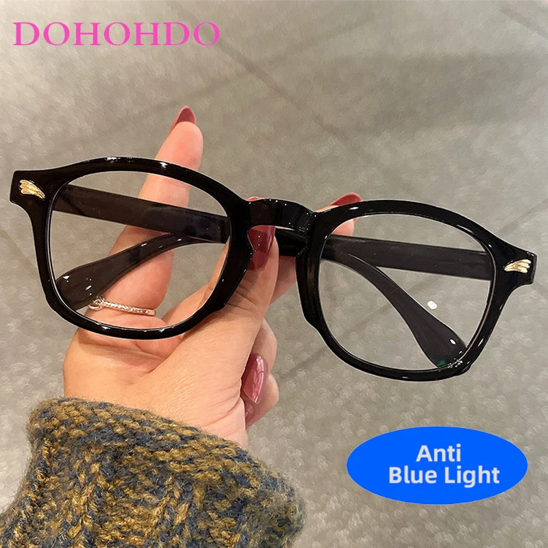 

Fashion Luxury Designer Classic Square Blue Light Blocking Glasses Women Men Computer For Office Work Optical Eyeglasses Lentes