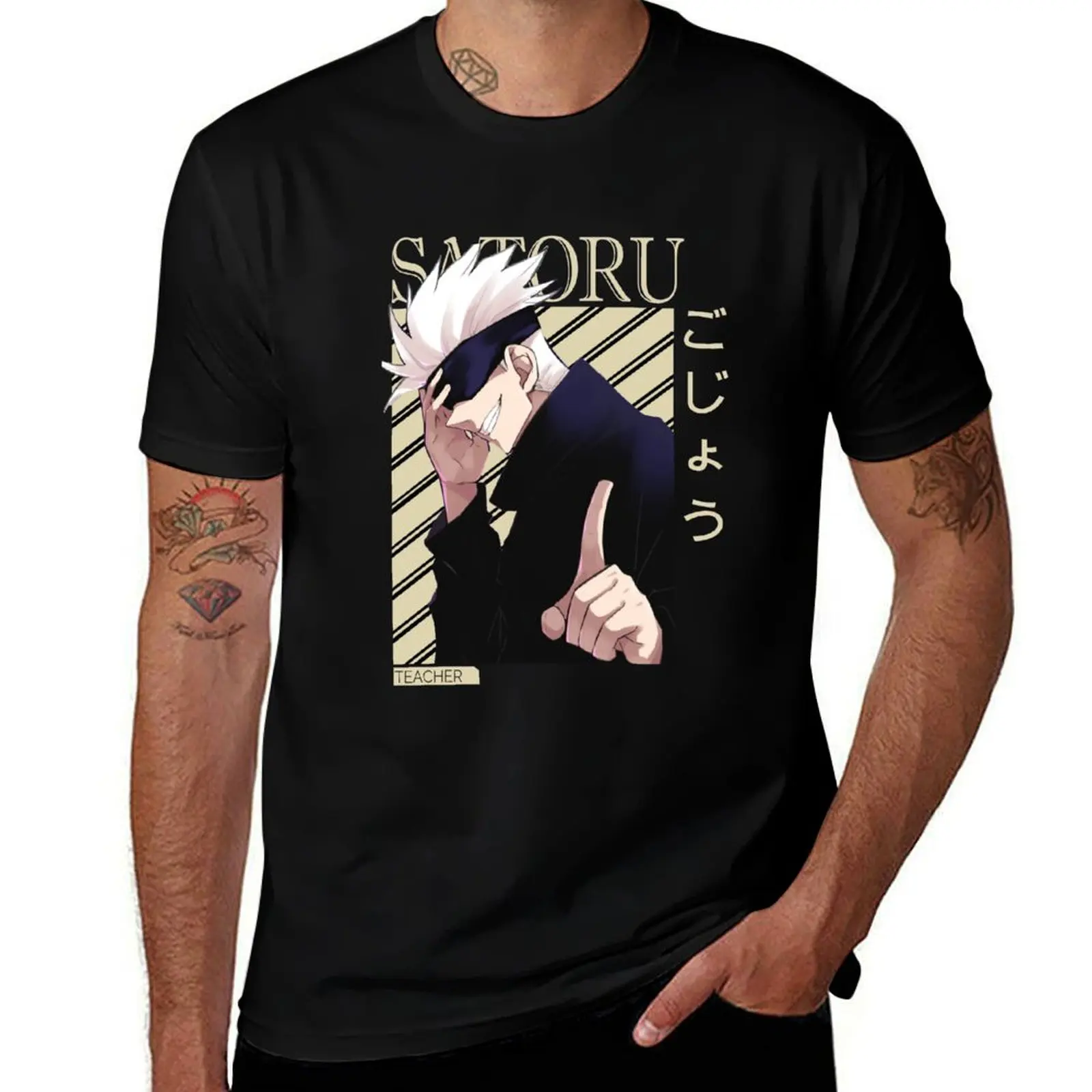 Satoru Gojo - jujutsu T-Shirt Large Size Soft Cotton T-Shirt