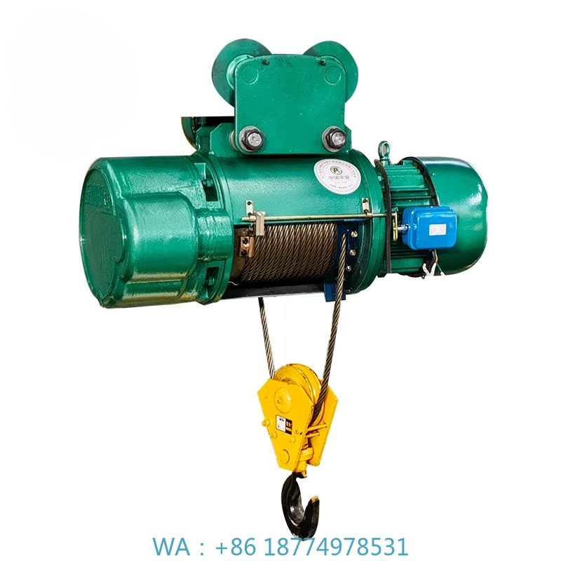 Wire Rope Hoist with Lifting Hook High Quality Lifting Hoist 5 Ton 10 Ton 15 Ton CD1 MD1 Electric