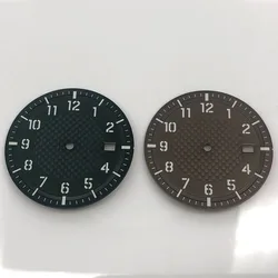Timeaxis 34mm Sterile Dial Luminous Fit NH35/NH36 Movement Automatic Watch Parts Brown Black Green