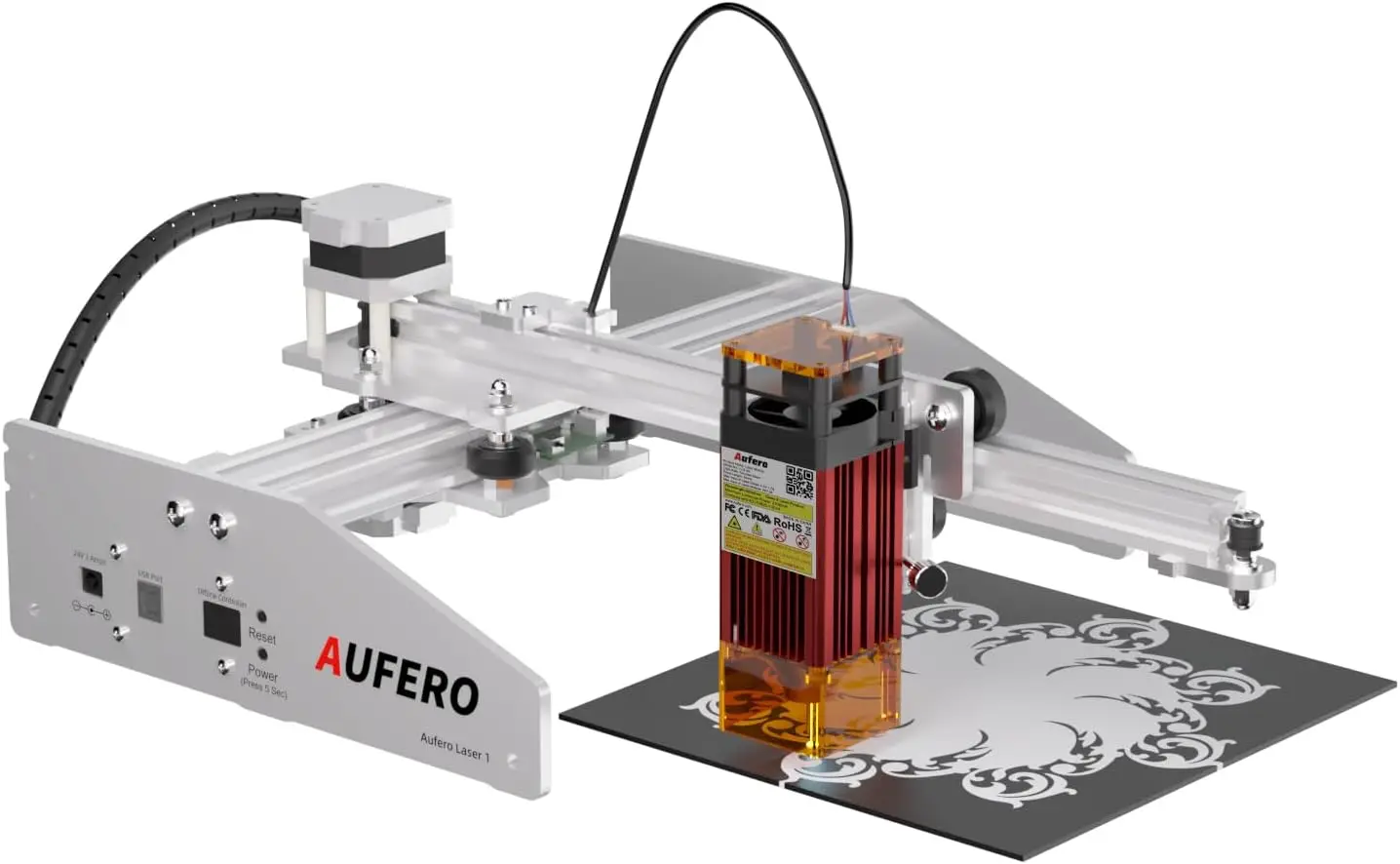 

Aufero 1 Laser Engraver, 1.6W Diode Laser Engraver, Engraving Machine For Wood/Leather, 7.1X7.1 Inch Engraving