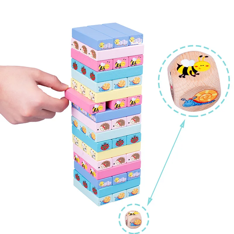 Drawing Block Game Building Blocks, Brinquedos educativos, Brinquedos de empilhamento tradicionais, Early Balance Game Development, Melhor presente