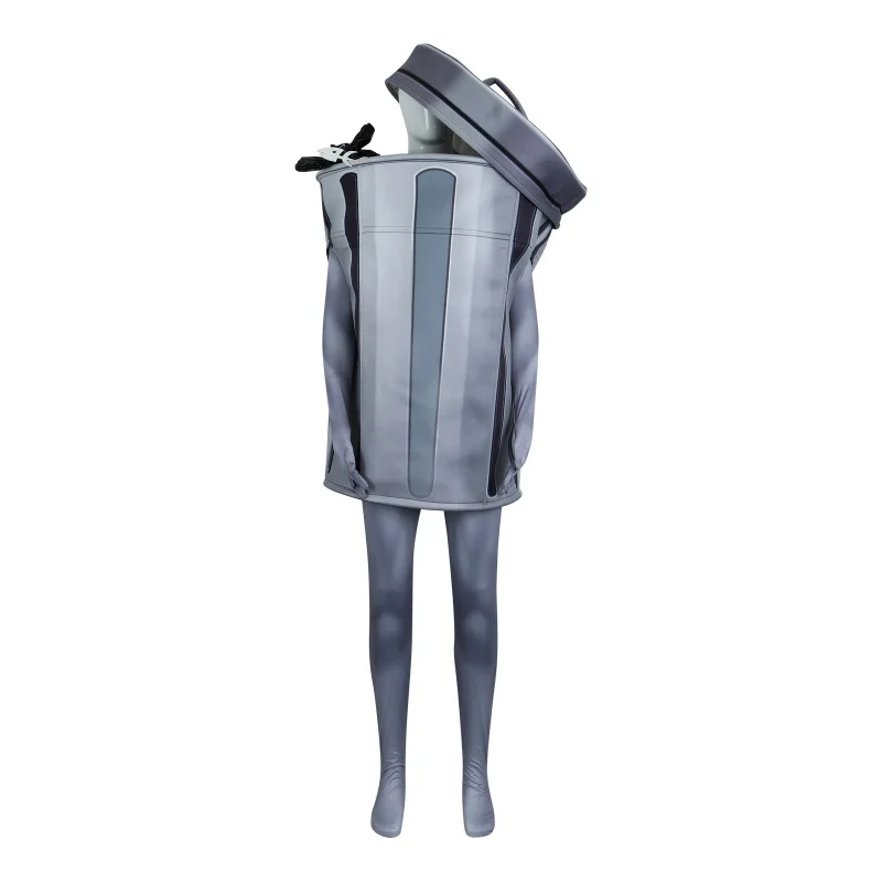 Disfraz de Cosplay Lordly Trashcan para hombre y mujer, mono divertido, bote de basura, ropa extraña, fiesta de Halloween