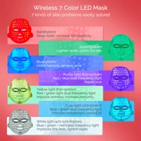 Rechargeable Facial LED Mask 7 Colors LED Photon Beauty Mask Skin Rejuvenation Home Face Lifting Whitening Skin Care Beauty Mask 3