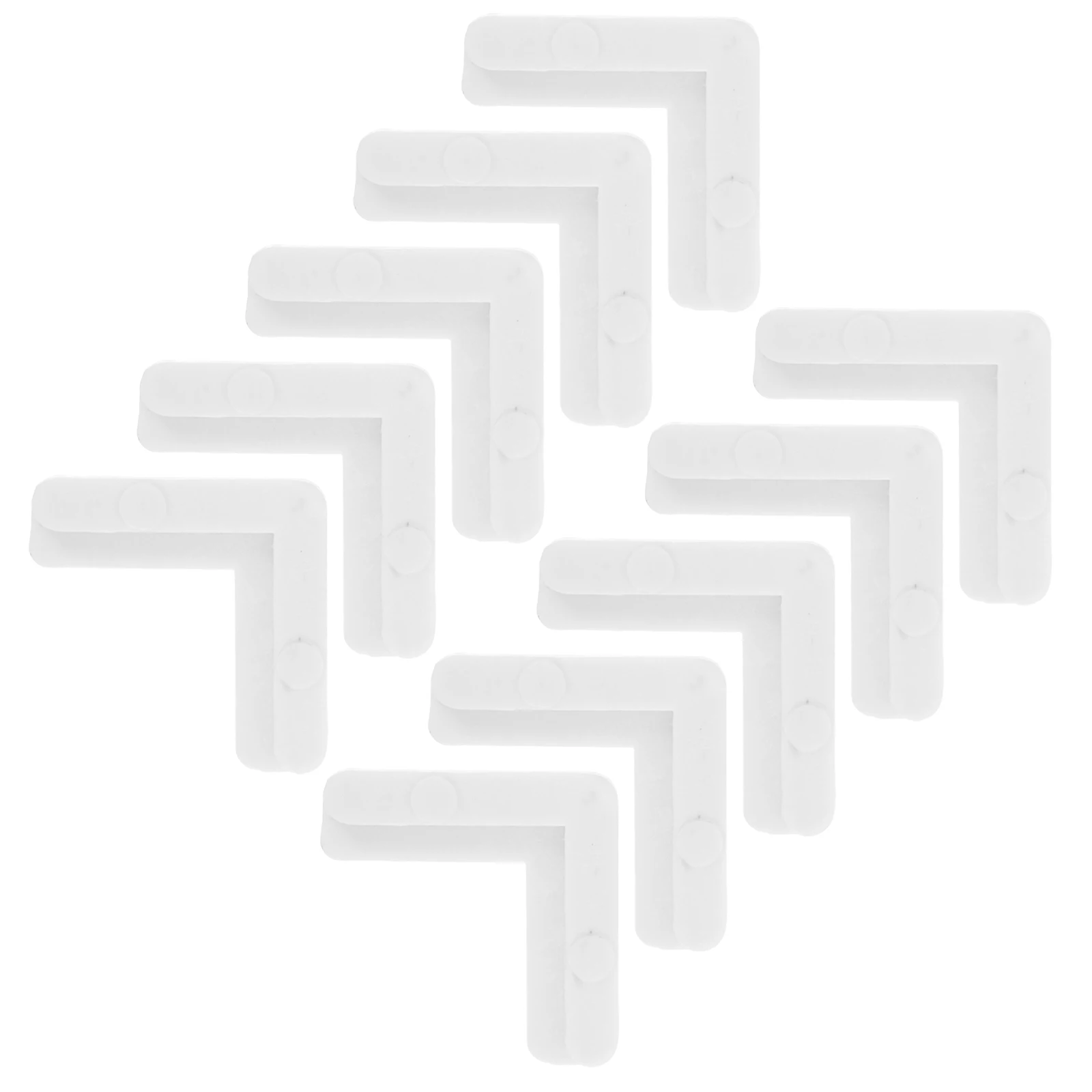 10 Pcs White 90 Degree Screen Frame Corners Plastic L Brackets Window Repair Kit Small Angle Braces Hardware Accessories