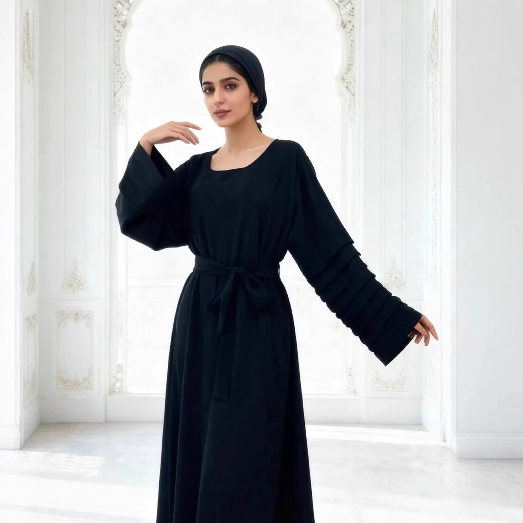 2026 아랍 로브 이드 젤라바 무슬림 여성 긴팔 드레스 두바이 아바야 터키 카프탄 케바야 카프탄 모로칸 여성 잘라비야 신상