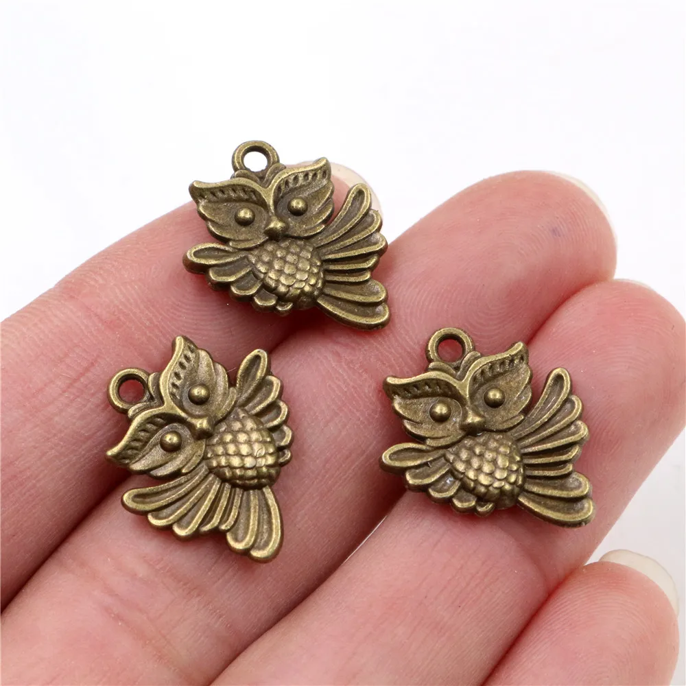 20x17mm 15pcs Antique Bronze Plaqué Théâtre l Pendentif Charms Fait Main: DIY pour bracelet necklace-R4-31