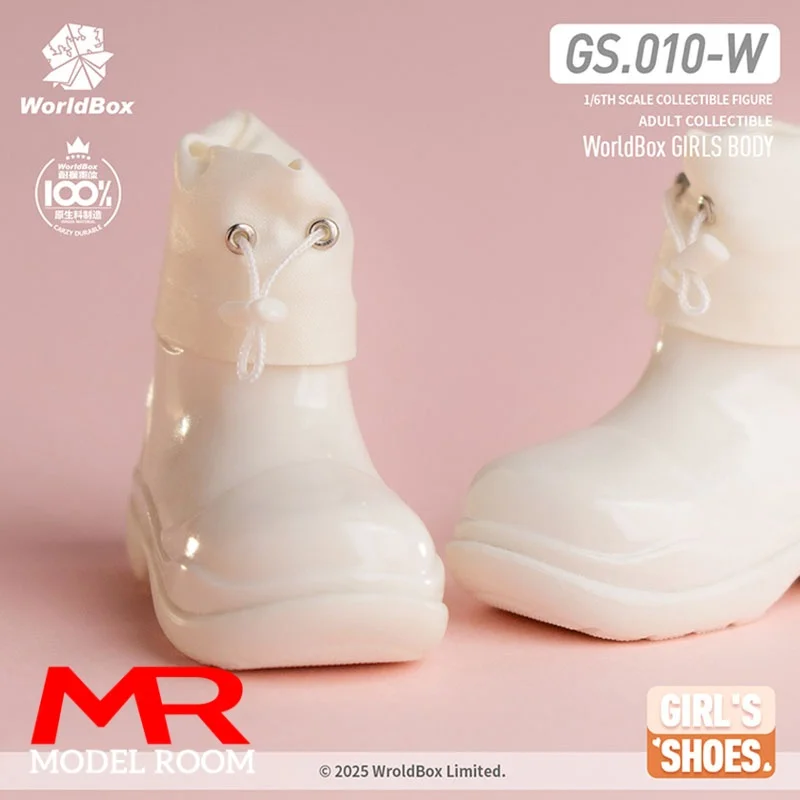 Worldbox GS010 1/6 مقياس أنثى الرباط احذية المطر أحذية جوفاء نموذج صالح 12 ''الجندي عمل الشكل دمى الجسم #3