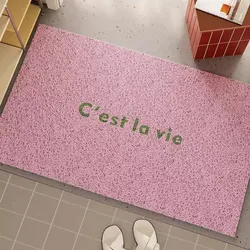 French PVC Doormat Cuttable House Entrance Welcome Mat Rug Carpet Anti Dust Pad Outdoor Aesthetic Home Room Decor