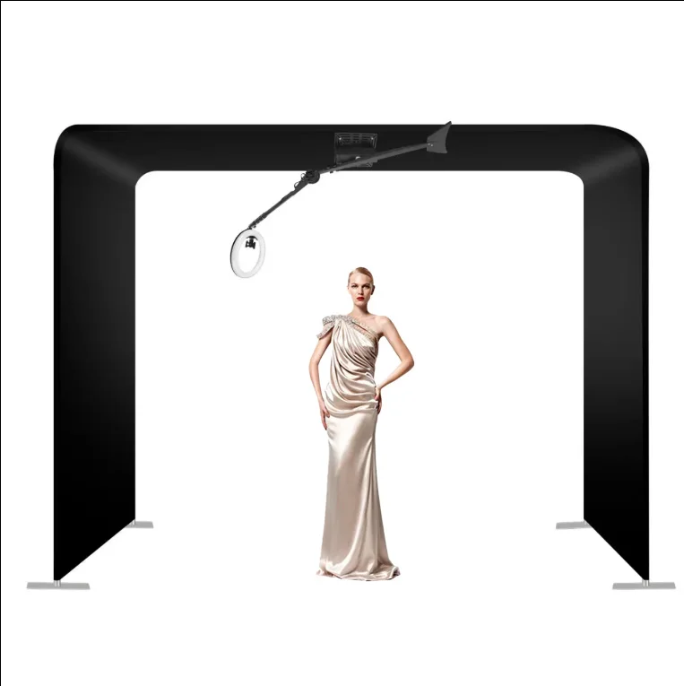 360 Rotating Aluminum Alloy Photo Booth Bluetooth/Wi-Fi Remote Control Self-Service Print Camera IPad SLR