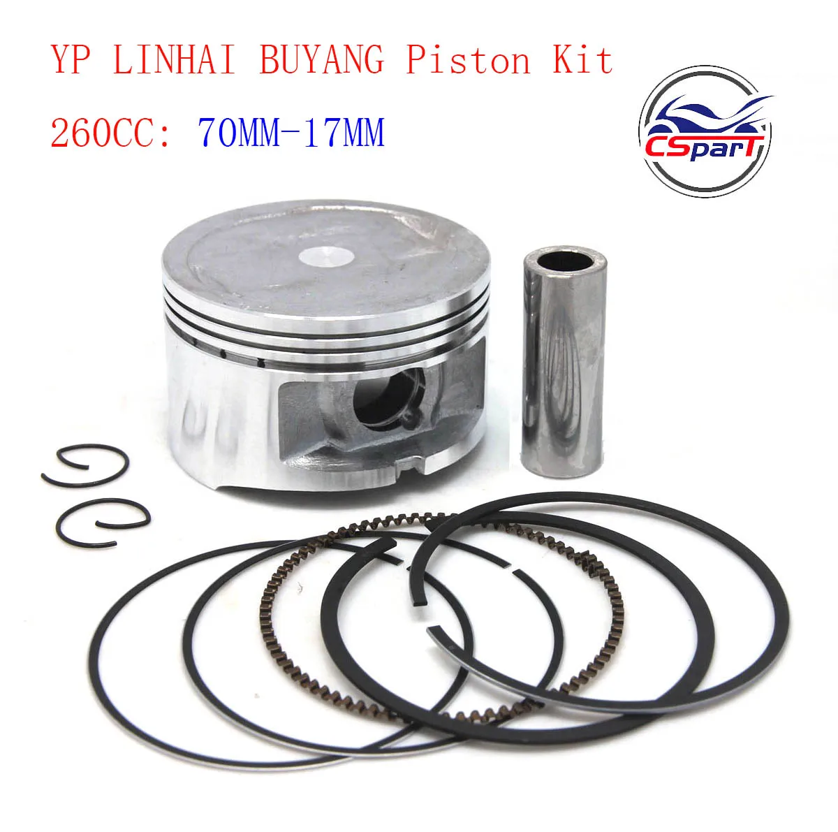 LH260 70mm Piston Ring Kit LinHai Majesty YP260 Bore Size  Motorcycle ATV Engine Parts