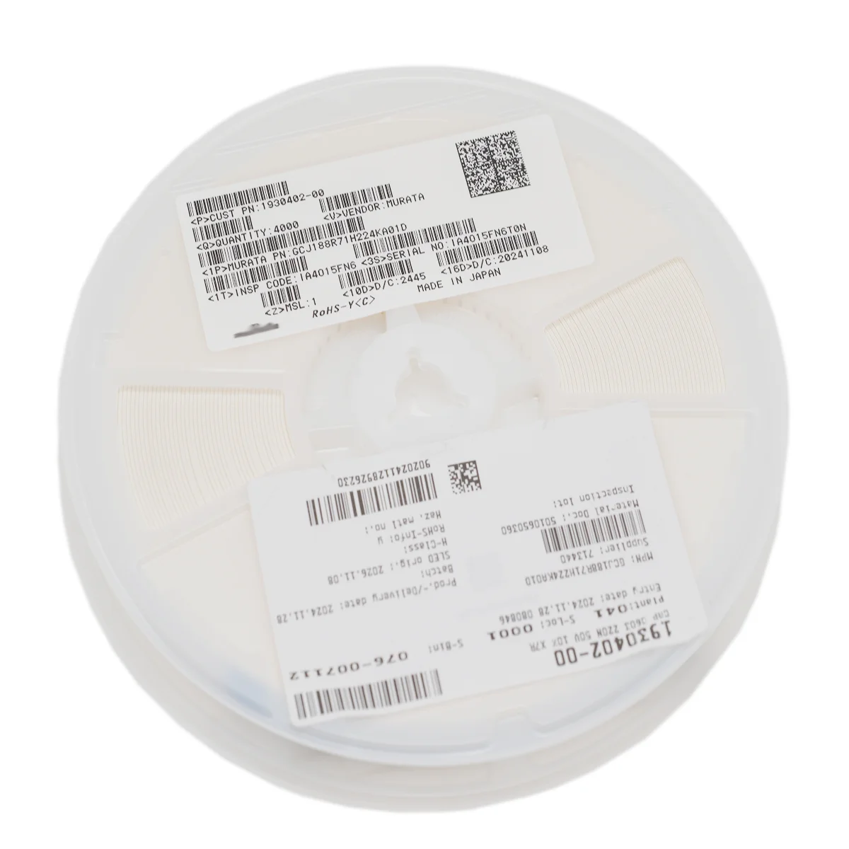 

4000Pcs/Lot Original GCJ188R71H224KA01D SMD Multilayer Ceramic Capacitors 220nF 0.22UF 50V 10% X7R 0603/1608 MLCC Capacitor