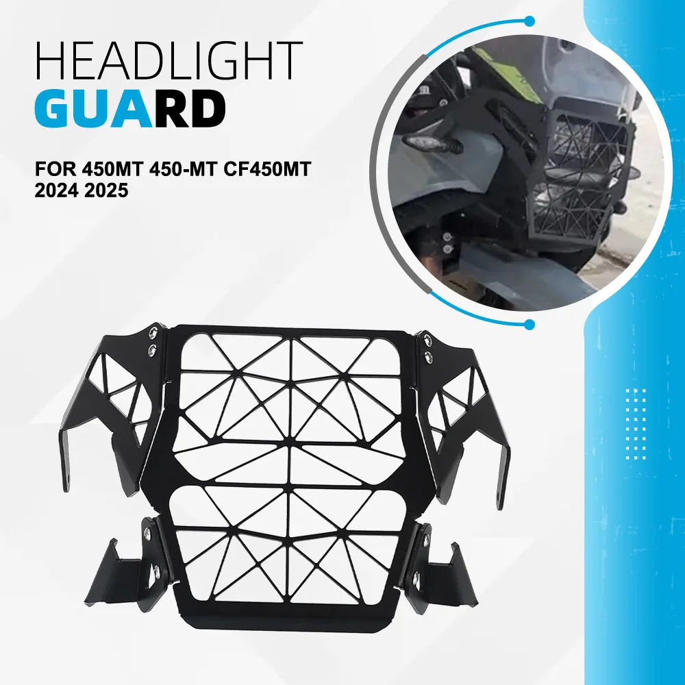 

2026 450 MT Headlight Guard FOR CFMOTO 450MT 450-MT CF450MT 2024 2025 Motorcycle Headlamp Grill Head Light Protections Cover