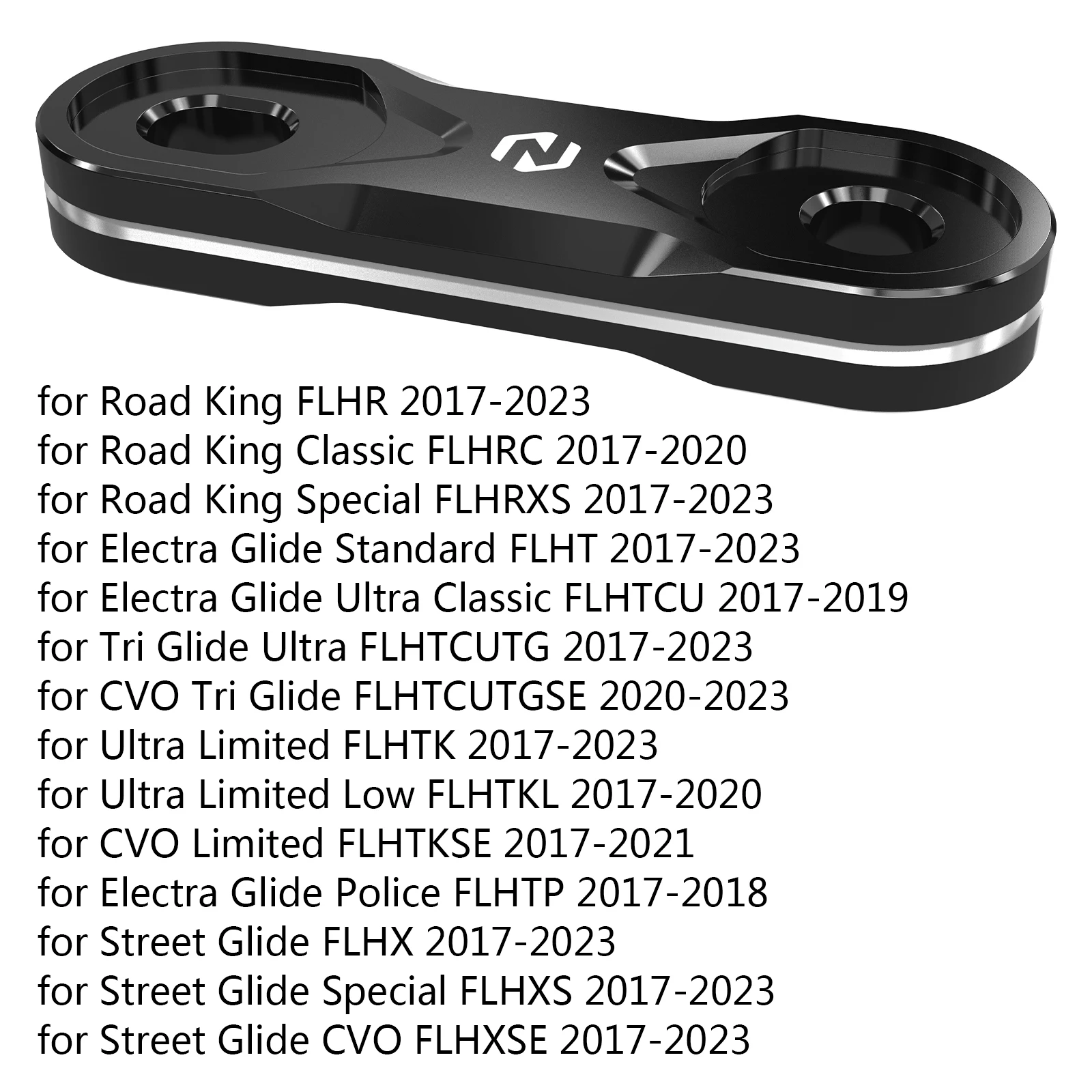 For 2017-2021 Harley CVO Limited Horn Delete Relocate Kit for Road King Special Electra Glide Standard Tri Glide Ultra 2017-2023