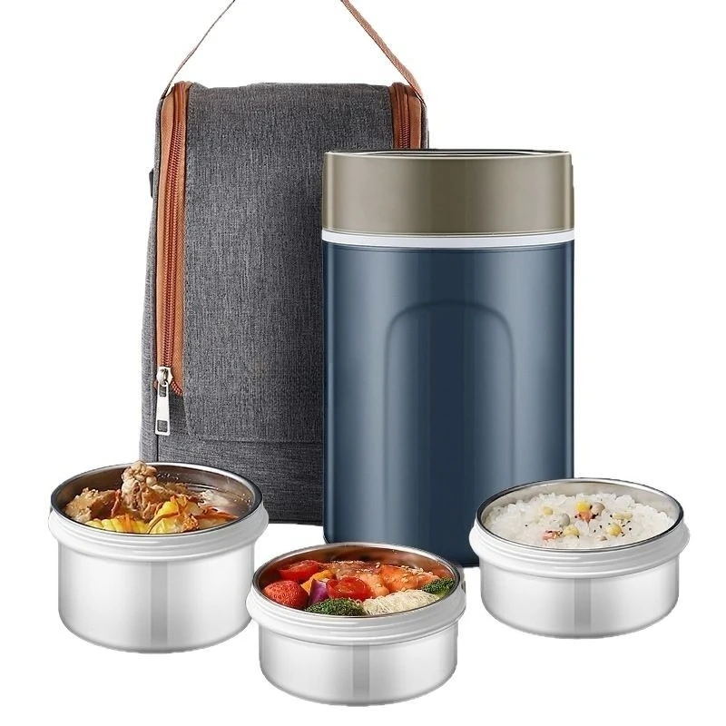 

316 stainless steel thermal insulation lunch box food grade large capacity multi-layer bento box office workers portable pot