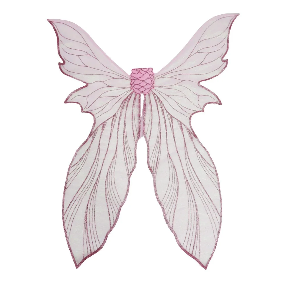Fantasy Mermaid Fairy Wings With Stickers Colorful Butterfly Costume Wings Headpiece Angel Wings for Women Girls