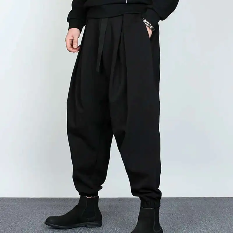 Large-Size Fashion Department Loose-Fitting Trend Japanese Vertical Feeg Brand Dark Bloomers Male Hairdresser Bound Feet Haru