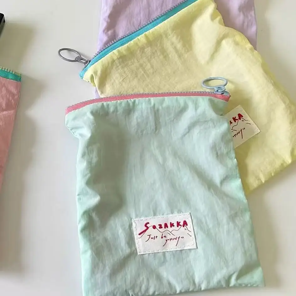 حقيبة مكياج مع أكياس صغيرة محمولة بسحاب للمحفظة وأدوات الزينة وحقيبة صغيرة لطيفة ومحفظة مكياج صغيرة للعناصر الأساسية للعملات المعدنية #5