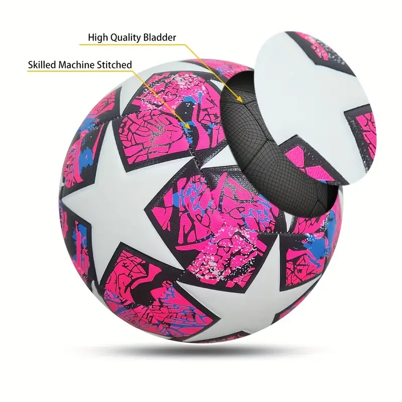 1 st PU Klassieke Bal Professionele Voetbal - Officiële Maat 5 - Perfect voor Outdoor Training & Entertainment