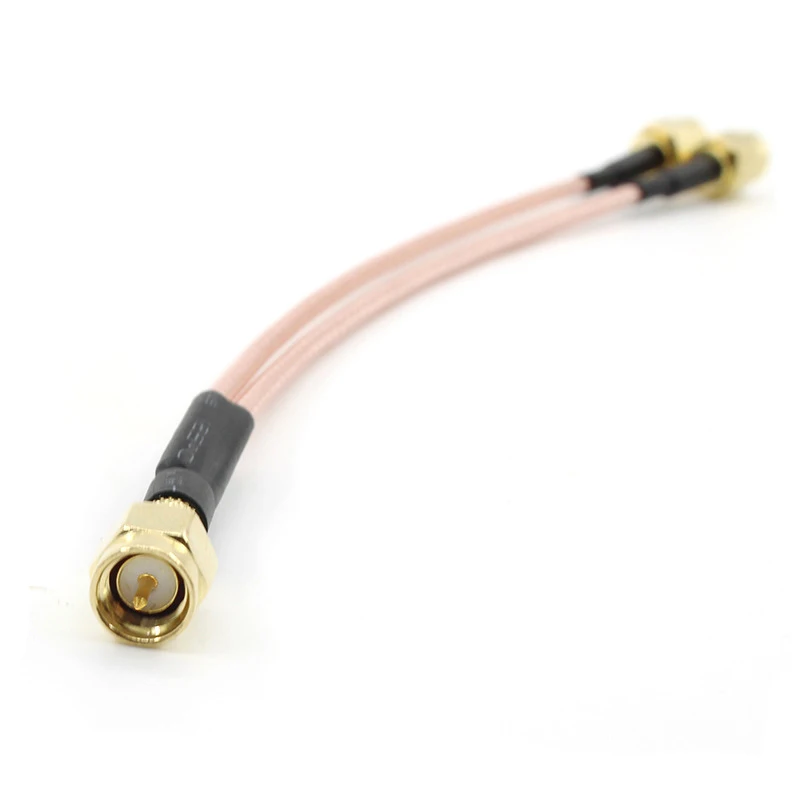 1 Stück 15 cm 6'' RG316 SMA Stecker-Buchse auf 2x SMA Stecker Y-Trennkabel RF-Jumper-Pigtail-Kabel für 3G 4G Router-Antenne – Detail 4