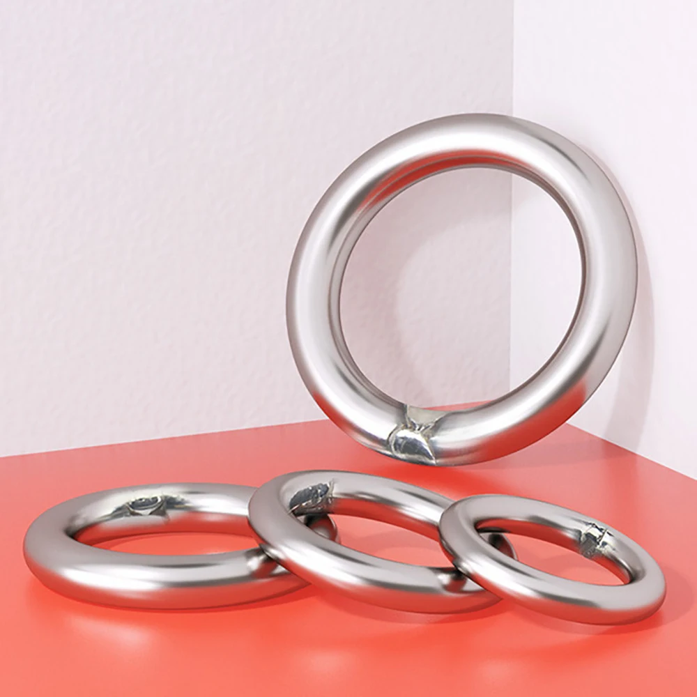 304 roestvrij staal naadloze ronde O-ring solide tuigage mariene boot hardware huisdier yoga hangend duurzaam corrosiebestendig (multi