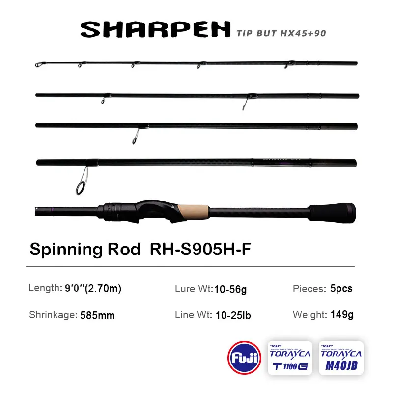 PURELURE SHARPEN トラベルソフトルアー ロングスピニングと