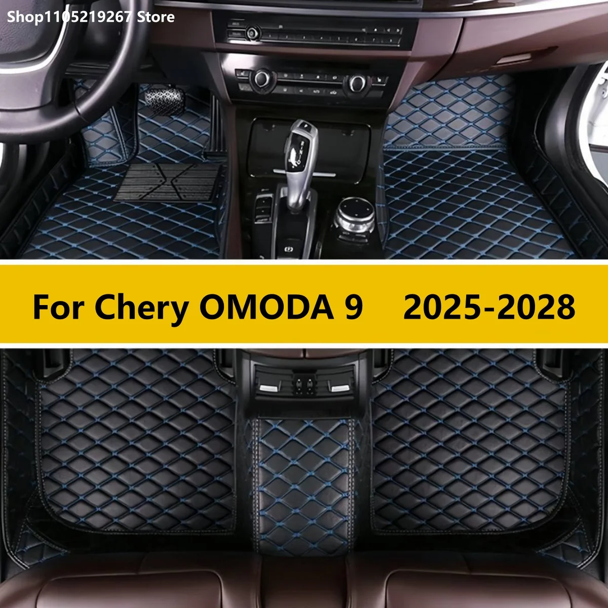 

Car Floor Mats For Chery OMODA 9 SHS C9 2025 2026 2027 2028 Custom Auto Foot Pads Automobile Carpet Cover Interior Accessories