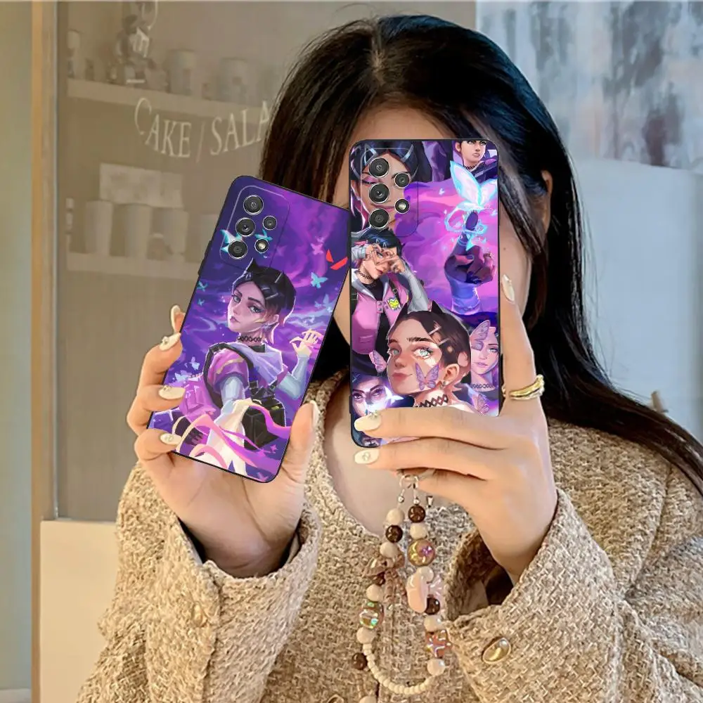 

Чехол для мобильного телефона Valorant Clove для Samsung Galaxy A73 72 71 70 56 55 54 53 52 36 35 34 23 16 15 5G Цветной защитный красивый