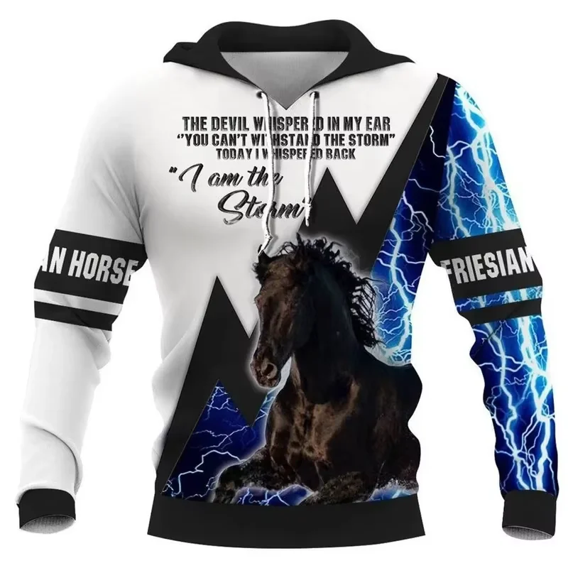 

Vintage Animal Horse 3D Printed Hoodie For Men Clothes Steed New In Hoodies & Sweatshirts Casual Streetwear Pullovers Hoody Tops