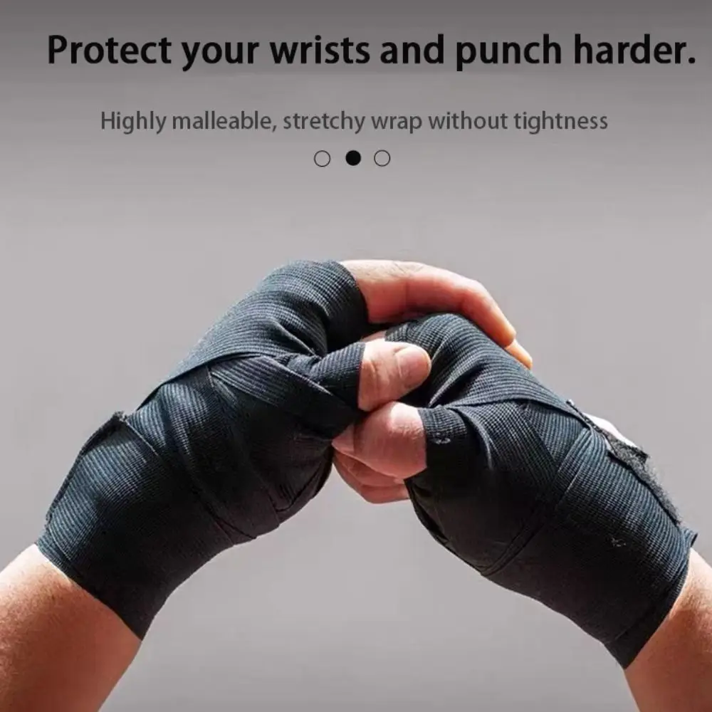 2PCS 1.5/2/3/5M Boxing Training Bandages Cotton Sports Bandages Sanda Kick Boxing Mma Hand Gloves Wraps Belt Boxing Sports Strap