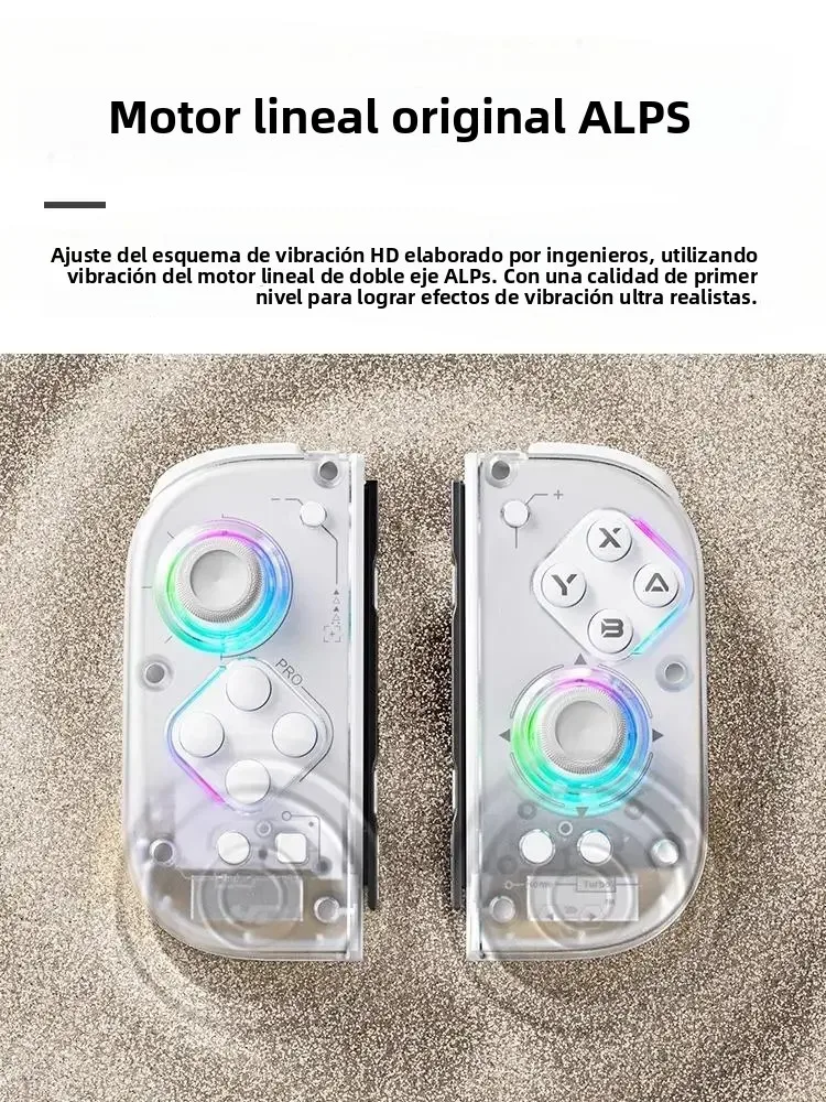 Control Inalámbrico Bluetooth J20 para Nintendo Switch/2, Gamepad Izquierdo y Derecho, Joy-con para Wii, con Botón Trasero Sensorial para PC e iOS