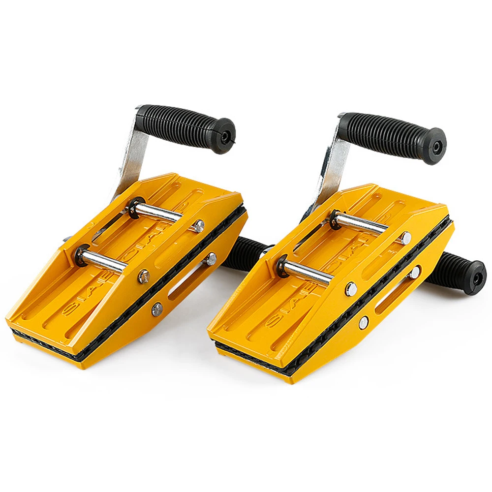 Labor-Saving Double Handed Carrying Clamp Granite Tools Glass Stone Slab Lifting Tool with Rubber for Ceramic Marble 350KG