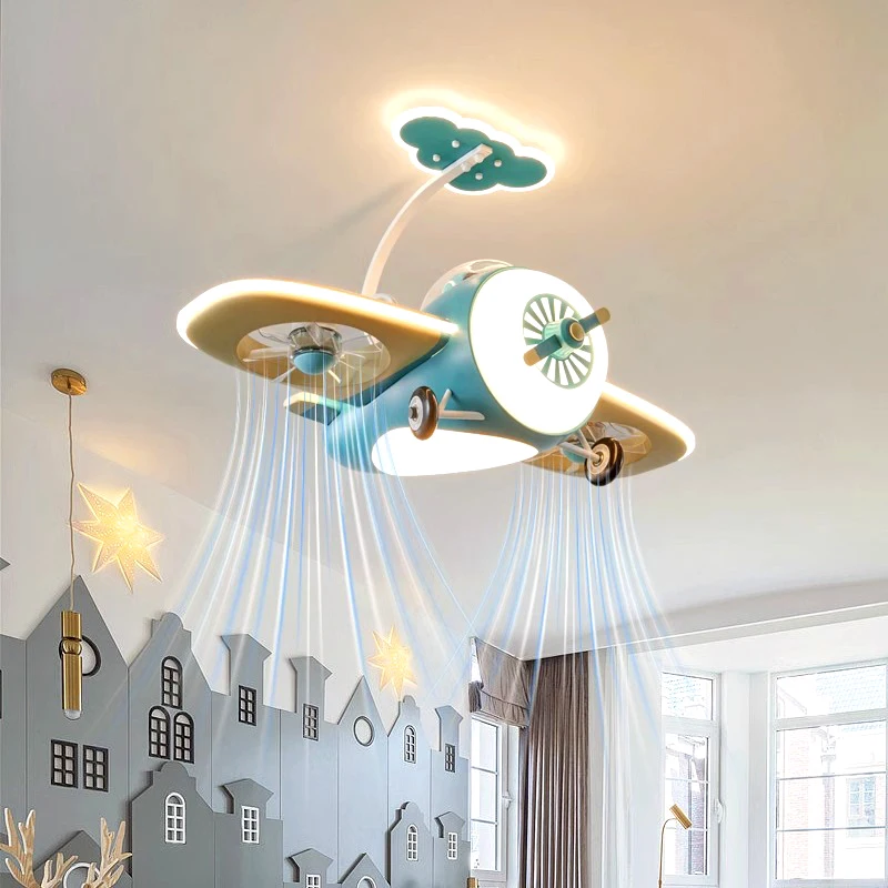 Modern led lamp with Ceiling fan without blades kids bedroom Ceiling fan with remote control Ceiling fans with light fixture