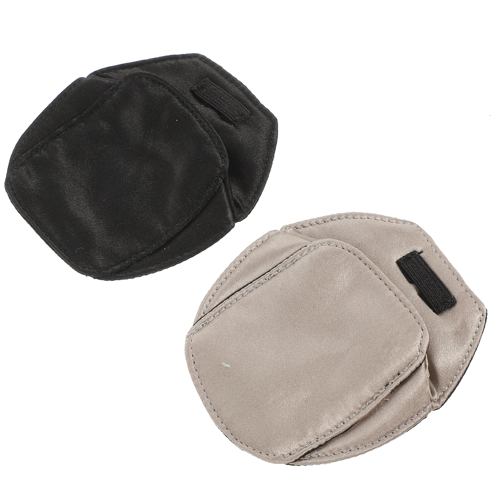

2pcs Shading Glasses Cover for Kids Eye Patches Amblyopia Training Silk Eye Cover Full Single eye Patch Black Gray S