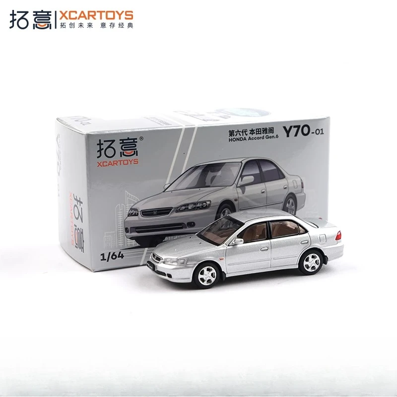 

Литая под давлением масштаб 1/64 Honda Accord шестого поколения, модель автомобиля из сплава, Коллекционная игрушка, подарок, сувенир, демонстрационный орнамент