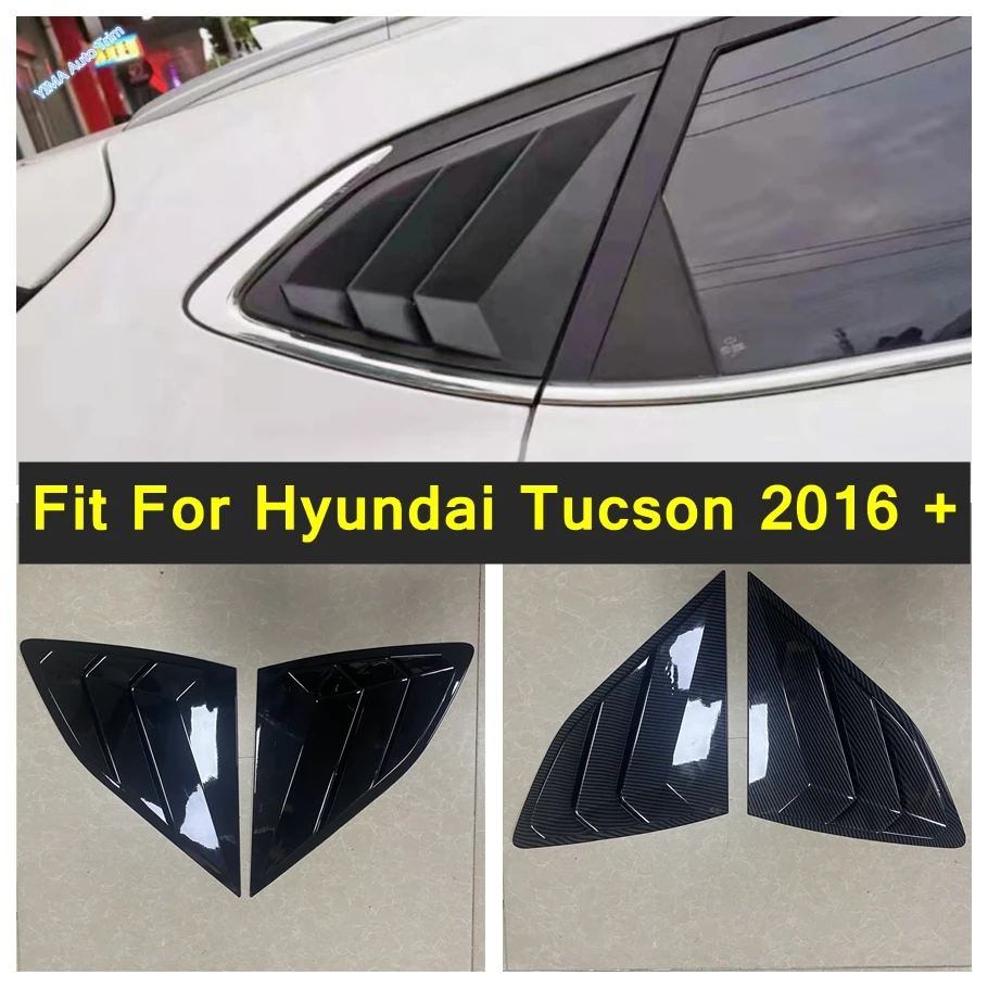 

Car Styling Rear Window Triangle Shutters Blinds Cover Side Tuyere Trim External Accessories Fit For Hyundai Tucson 2016 - 2020