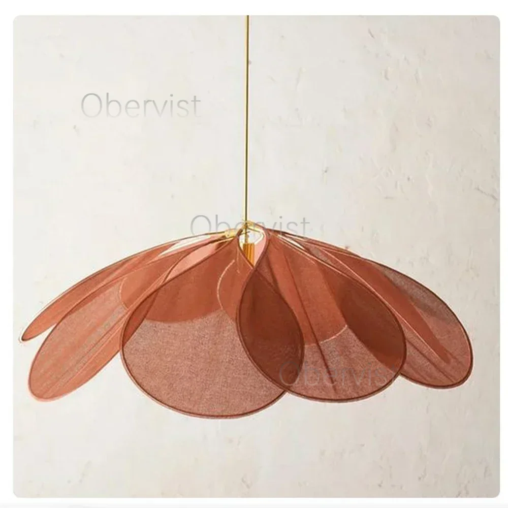 Lámpara de araña de arte, luz colgante de flores Led, comedor, dormitorio, lámpara colgante de techo, cafetería, Bar, iluminación interior, luces colgantes de pétalos