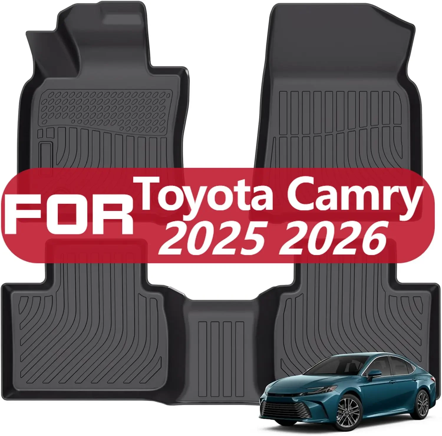

Floor Mats For Toyota Camry 2025 2026 (Include Hybrid/SE/XSE/LE/XLE/LEV) All Weather Floor Liners TPE Car Accessorie