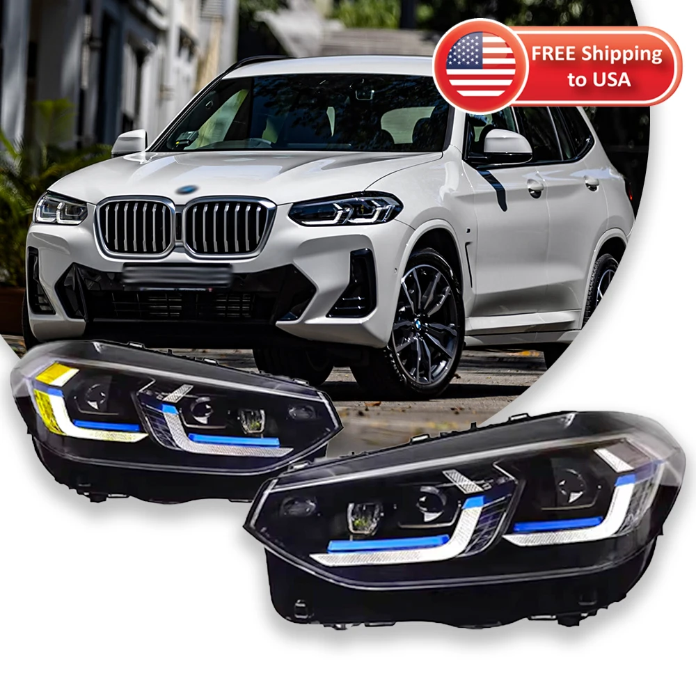 Car Lights For BMW X3 G01 Headlight G08 2018-2022 LED Headlights DRL Turn Signal Daytime Running Lights Low High Beam