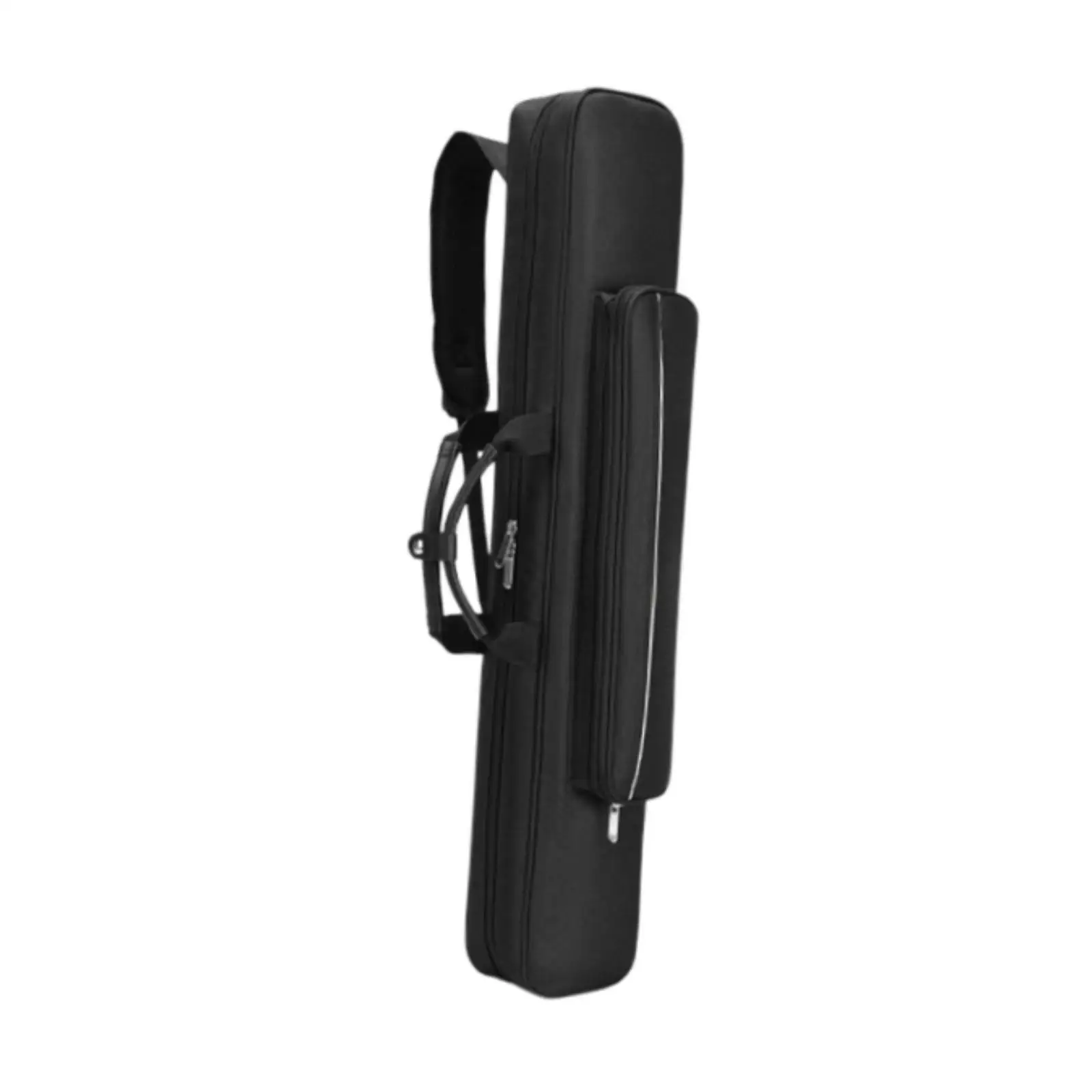 Soft Billiard Cue Carrying Case Modern Nylon Cue Bag with Pockets for Billiards Pool Stick and Snooker Events