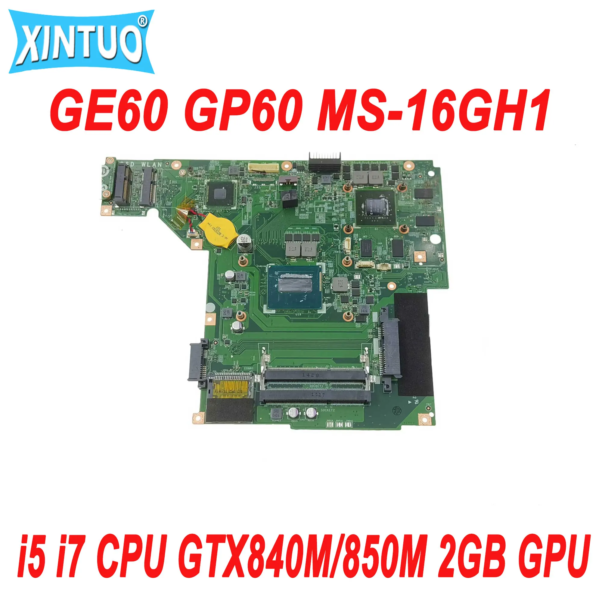 MS-16GH1 마더 보드 i5 i7 CPU GTX840M/850M 2GB GPU DDR3 100% 테스트 작업